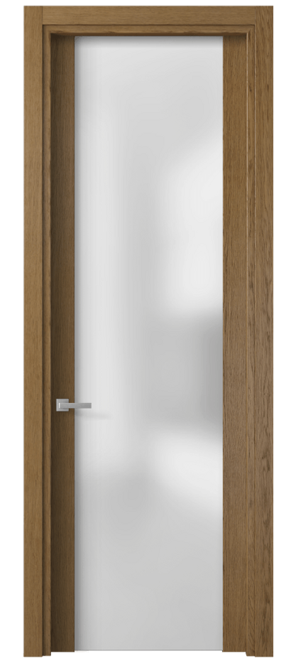 Межкомнатная дверь Planum 4114 Дуб янтарный Сатинированное стекло Цена 75699 ₽ | Volhovec