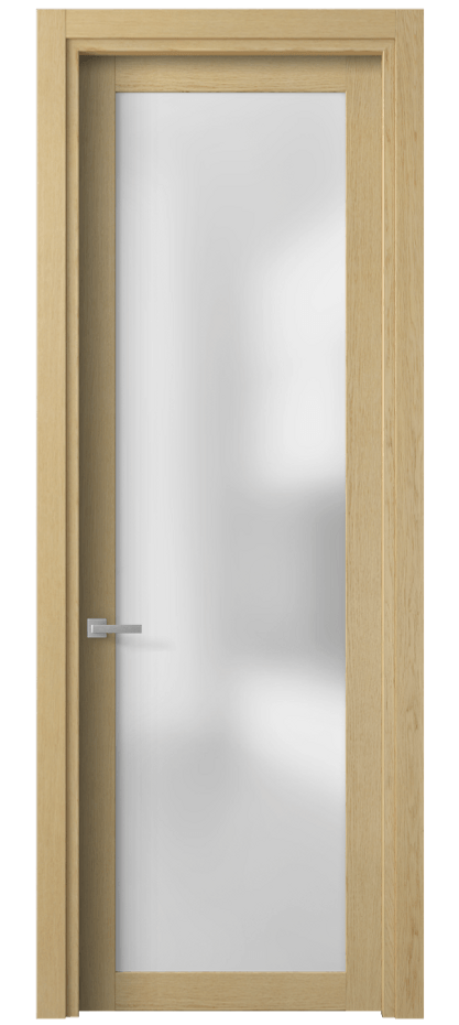 Межкомнатная дверь Планум 2102 Дуб натур Сатинированное стекло Цена 71060 ₽ | Volhovec