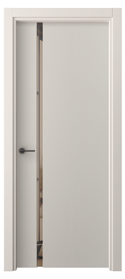 Межкомнатная дверь Фридом 4222 ПЭТ светло-серый Двустороннее бронзовое зеркало, триплекс Цена 40499 ₽ | Volhovec