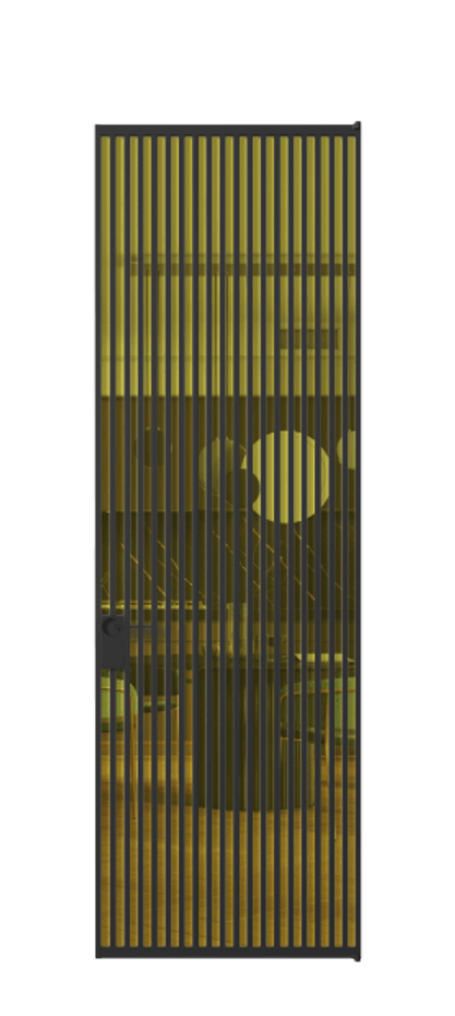 Алюминиевая дверь АЛПЛ040.06 Алюминий Черный Прозрачное жёлтое стекло, триплекс. Без короба чер Цена 177520 Стоимость комплекта двери включает: 1. Полотно (600/650/700/750/800/850/900/950*2000-2400 мм).
2. Короб
3. Комплект фурнитуры (2 торцевые петли и магнитный замок с ответной планкой). Фабрика дверей Волховец 8 (800) 551 43 19 Алюминиевая дверь АЛПЛ040.06 Алюминий Черный Прозрачное жёлтое стекло, триплекс Цена 177520 | Volhovec