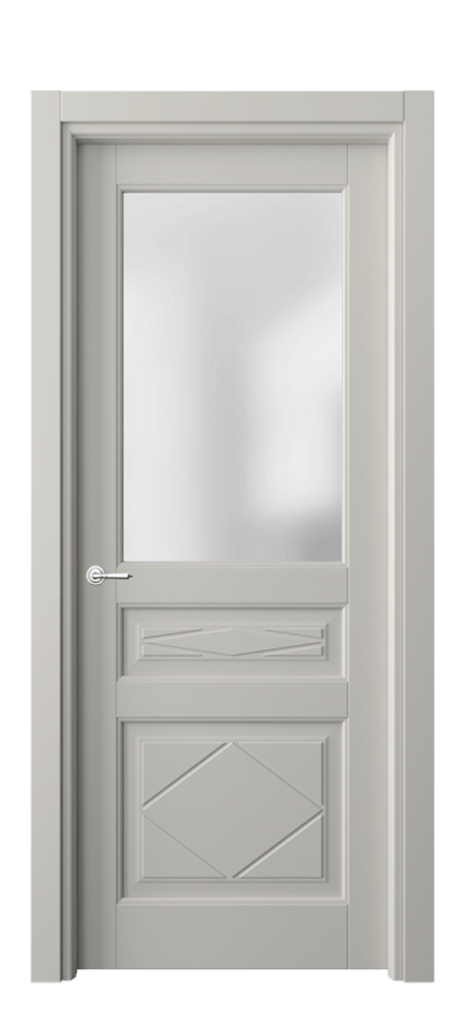 Дверь межкомнатная Тоскана Ромбо 6344 Матовый тёплый серый Сатинированное стекло Гладкий наличник МТСР Цена 98899 ₽ Наличники уже входят в базовый комплект. Фабрика дверей Волховец 8 (800) 551 43 19 Межкомнатная дверь Тоскана Ромбо 6344 Матовый тёплый серый Сатинированное стекло Цена 98899 ₽ | Volhovec