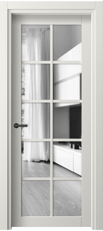 Межкомнатная дверь Нео 2106 ПЭТ белоснежный Двустороннее зеркало, триплекс Цена 31224 ₽ | Volhovec