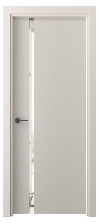 Межкомнатная дверь Фридом 4222 ПЭТ светло-серый Двустороннее зеркало, триплекс Цена 40499 ₽ | Volhovec