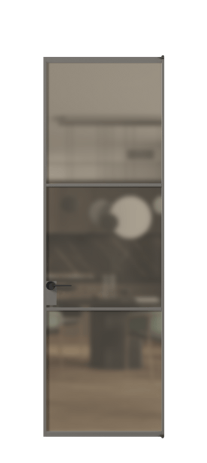 Алюминиевая дверь АЛПЛ040.03 Алюминий классический серый Сатинированное бронзовое стекло, триплекс. Без короба АКЛС Цена 143770 Стоимость комплекта двери включает:
1. Полотно (600/650/700/750/800/850/900/950*2000-2400 мм).
2. Короб
3. Комплект фурнитуры (2 торцевые петли и магнитный замок с ответной планкой). Фабрика дверей Волховец 8 (800) 551 43 19 Алюминиевая дверь АЛПЛ040.03 Алюминий классический серый Сатинированное бронзовое стекло, триплекс Цена 143770 | Volhovec