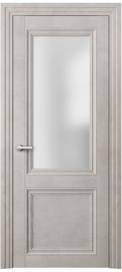 Дверь межкомнатная Центро 2524 Леон серебро Сатинированное стекло Каскадный наличник ЛСЕ Цена 59950 ₽ Наличники уже входят в базовый комплект. Фабрика дверей Волховец 8 (800) 551 43 19 Межкомнатная дверь Центро 2524 Леон серебро Сатинированное стекло Цена 59950 ₽ | Volhovec