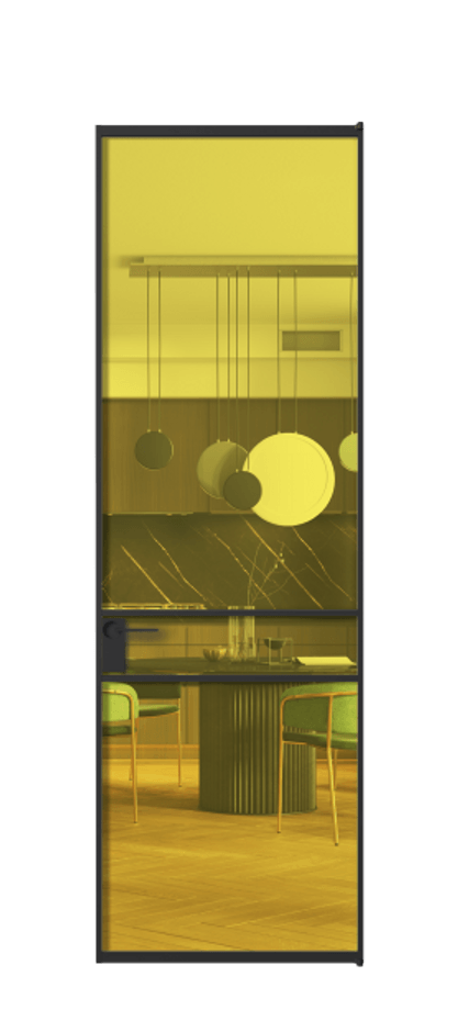 Алюминиевая дверь АЛПЛ040.02 Алюминий Черный Прозрачное жёлтое стекло, триплекс. Без короба чер Цена 115420 Стоимость комплекта двери включает: 1. Полотно (600/650/700/750/800/850/900/950*2000-2400 мм).
2. Короб
3. Комплект фурнитуры (2 торцевые петли и магнитный замок с ответной планкой). Фабрика дверей Волховец 8 (800) 551 43 19 Алюминиевая дверь АЛПЛ040.02 Алюминий Черный Прозрачное жёлтое стекло, триплекс Цена 115420 | Volhovec