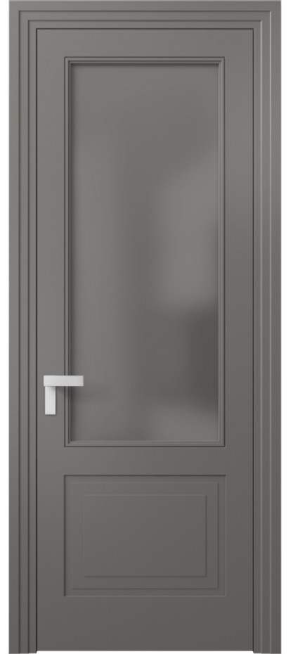 Дверь межкомнатная Рокка 8352 Матовый классический серый Сатинированное серое стекло, триплекс Каскадный компланарный наличник МКЛС Цена 68424 ₽ Наличники уже входят в базовый комплект. Фабрика дверей Волховец 8 (800) 551 43 19 Межкомнатная дверь Рокка 8352 Матовый классический серый Сатинированное серое стекло, триплекс Цена 68424 ₽ | Volhovec