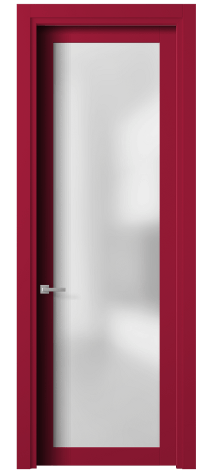 Межкомнатная дверь Planum 2102 Матовый белоснежный Сатинированное стекло Цена 65899 ₽ | Volhovec