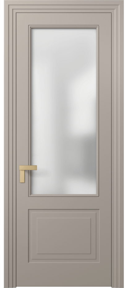 Межкомнатная дверь Rocca 8352 Матовый бисквитный Сатинированное стекло Цена 82899 ₽ | Volhovec