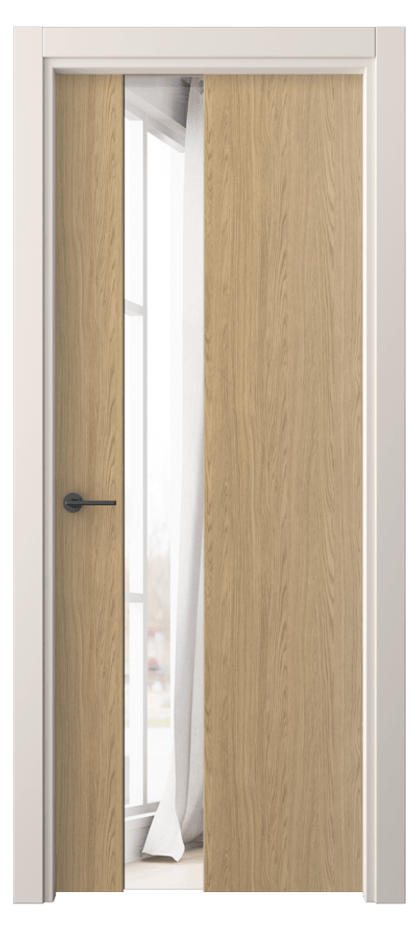 Межкомнатная дверь Фридом 4224 Жемчужный дуб Двустороннее зеркало, триплекс Цена 42799 ₽ | Volhovec