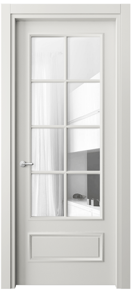 Дверь межкомнатная Париж 8112 Матовый серый Прозрачное стекло Гладкий наличник МСР Цена 61724 ₽ Наличники уже входят в базовый комплект. Фабрика дверей Волховец 8 (800) 551 43 19 Межкомнатная дверь Париж 8112 Матовый серый Прозрачное стекло Цена 61724 ₽| Volhovec