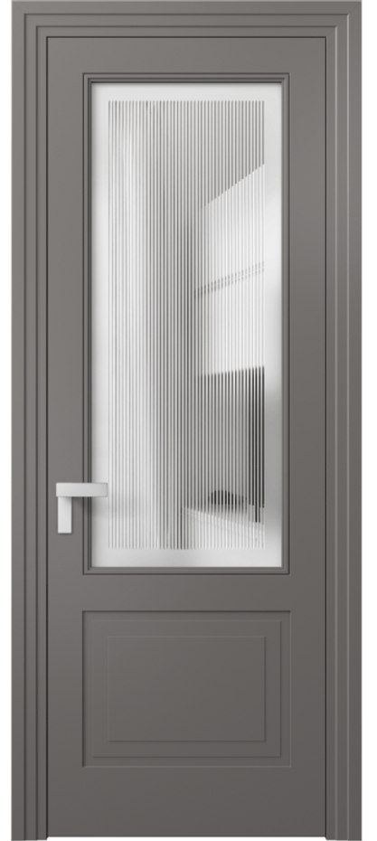 Дверь межкомнатная Рокка 8352 Матовый классический серый Сатинированное с гравировкой "Каннелюры", триплекс Каскадный компланарный наличник МКЛС Цена 75174 ₽ Наличники уже входят в базовый комплект. Фабрика дверей Волховец 8 (800) 551 43 19 Межкомнатная дверь Рокка 8352 Матовый классический серый Сатинированное с гравировкой "Каннелюры", триплекс Цена 75174 ₽ | Volhovec