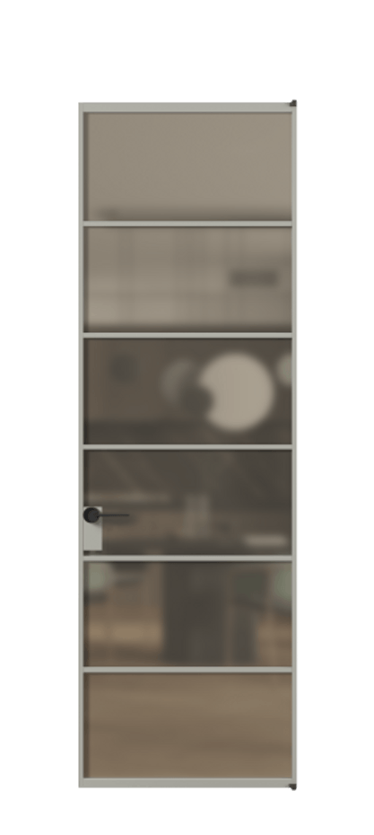 Алюминиевая дверь АЛПЛ040.04 Алюминий нейтральный серый Сатинированное бронзовое стекло, триплекс. Без короба АНСР Цена 149470 Стоимость комплекта двери включает:
1. Полотно (600/650/700/750/800/850/900/950*2000-2400 мм).
2. Короб
3. Комплект фурнитуры (2 торцевые петли и магнитный замок с ответной планкой). Фабрика дверей Волховец 8 (800) 551 43 19 Алюминиевая дверь АЛПЛ040.04 Алюминий нейтральный серый Сатинированное бронзовое стекло, триплекс Цена 149470 | Volhovec