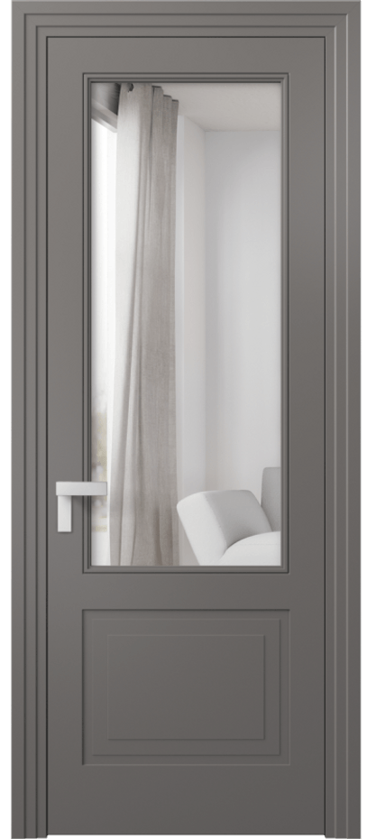 Дверь межкомнатная Рокка 8352 Матовый классический серый Двустороннее зеркало, триплекс Каскадный компланарный наличник МКЛС Цена 69924 ₽ Наличники уже входят в базовый комплект. Фабрика дверей Волховец 8 (800) 551 43 19 Межкомнатная дверь Рокка 8352 Матовый классический серый Двустороннее зеркало, триплекс Цена 69924 ₽ | Volhovec