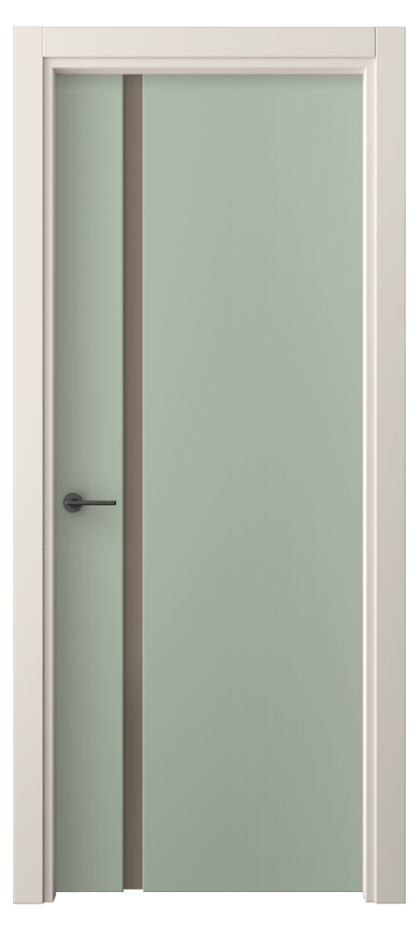 Межкомнатная дверь Фридом 4222 ПЭТ светло-оливковый Сатинированное бронзовое стекло, триплекс Цена 34920 ₽ | Volhovec