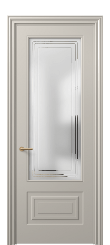 Дверь межкомнатная Маскот 8442 Матовый светло-бежевый Сатинированное стекло с гравировкой "Грани", триплекс Фигурный наличник МСБЖ Цена 66824 ₽ Наличники уже входят в базовый комплект. Фабрика дверей Волховец 8 (800) 551 43 19 Межкомнатная дверь Маскот 8442 Матовый светло-бежевый Сатинированное стекло с гравировкой "Грани", триплекс Цена 66824 ₽ | Volhovec