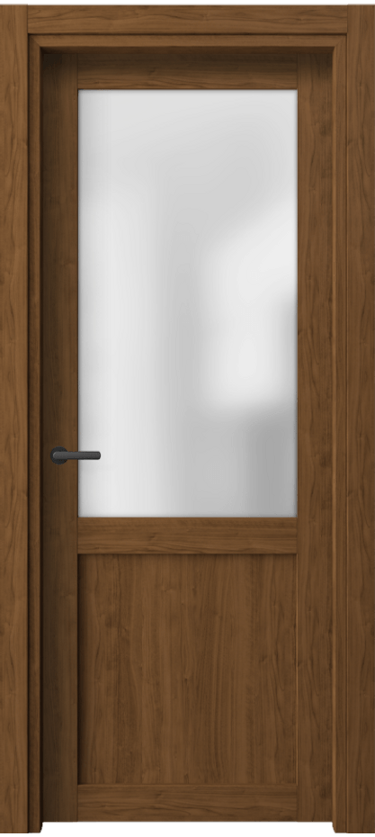 Межкомнатная дверь Нео 2122 Лесной орех Сатинированное стекло Цена 27749 ₽ | Volhovec