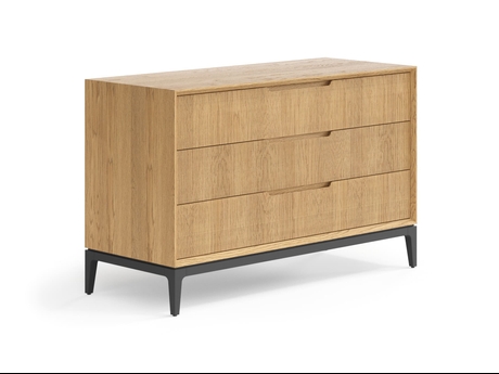 Мебель Комод Velvet 3 ящика. Цвет Дуб пшеничный матовый. Материал Массив дуба матовый. Коллекция Комод Velvet 3 ящика. Картинка.