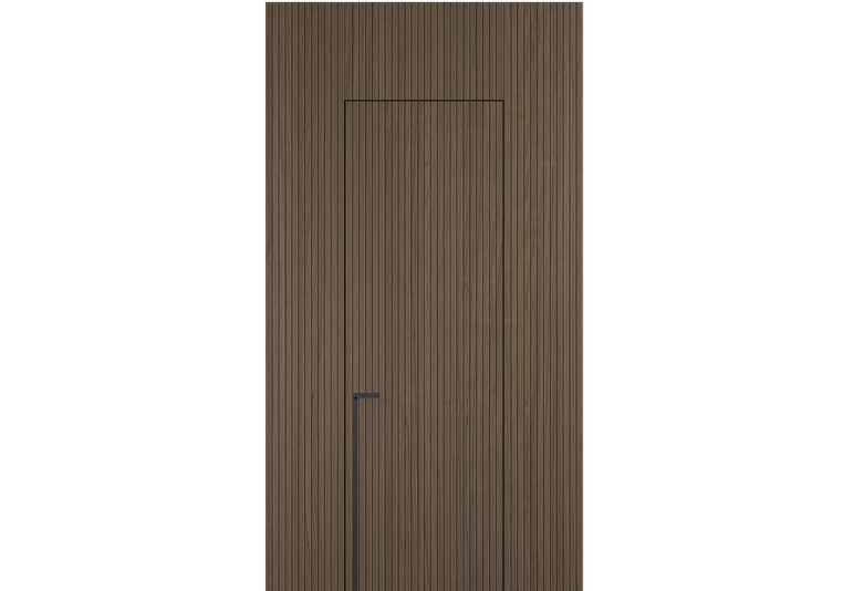 Панели для отделки стен Стеновая панель Фрезерованные Дуб серый матовый рифт. Цвет Дуб серый матовый рифт. Материал Радиальный шпон Naturwood. Коллекция Фрезерованные. Картинка.