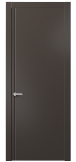 Дверь межкомнатная АКП 8644 МАН. Цвет Матовый антрацит. Материал Гладкая эмаль. Коллекция Alba. Картинка.