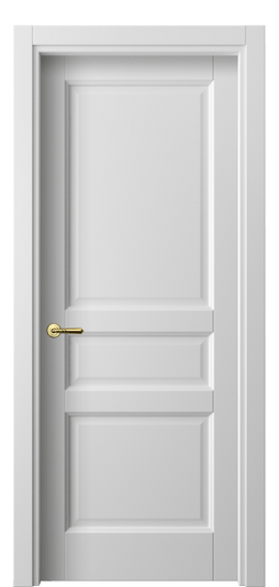 Дверь межкомнатная 1431 МБЛ. Цвет Матовый белоснежный. Материал Гладкая эмаль. Коллекция Галант. Картинка.