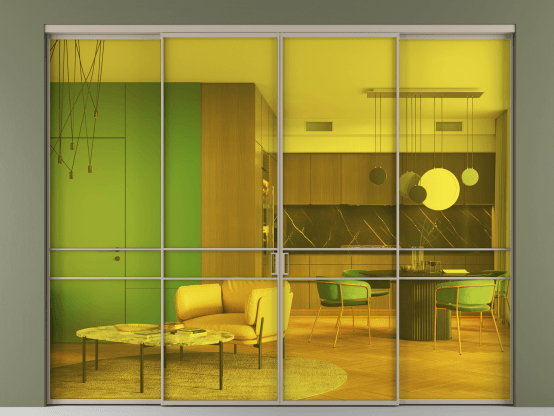 Алюминевая перегородка АЛПР 040.02_АБСК_ПРОЗ ЖЕЛ_new. Цвет Алюминий бисквитный. Материал Алюминий в эмали. Коллекция Перегородка Formato внутри проёма 4 створки. Фото. Алюминевая перегородка АЛПР 040.02_АБСК_ПРОЗ ЖЕЛ_new. Цвет Алюминий бисквитный. Материал Алюминий в эмали. Коллекция Перегородка Formato внутри проёма 4 створки. Картинка.