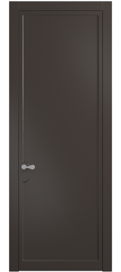 Дверь межкомнатная 7501 МАН. Цвет Матовый антрацит. Материал Гладкая эмаль. Коллекция Софтформ. Картинка.