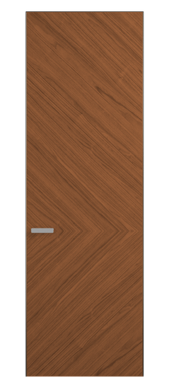 Дверь межкомнатная 0202 ОМДМР Орех медный матовый. Цвет Орех медный матовый рифт. Материал Радиальный шпон НатурВуд. Коллекция Рифт. Картинка.