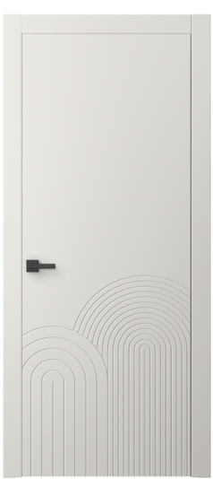 Дверь межкомнатная АКП 8059 МПБЛ. Цвет Матовый пудровый белый. Материал Гладкая эмаль. Коллекция Linea. Картинка.