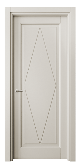 Дверь межкомнатная 6341 БОС. Цвет Бук облачный серый. Материал Массив бука эмаль. Коллекция Toscana Rombo. Картинка.