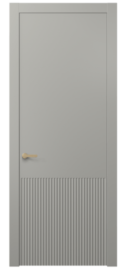 Дверь межкомнатная АКП 8645 МНСР. Цвет Матовый нейтральный серый. Материал Гладкая эмаль. Коллекция Альба. Картинка.