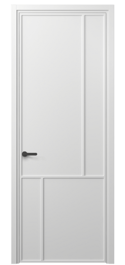 Дверь межкомнатная 8606 МБЛ . Цвет Матовый белоснежный. Материал Гладкая эмаль. Коллекция Фрэйм. Картинка.