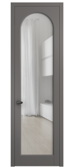 Дверь межкомнатная 6804 МКЛС MORU. Цвет Матовый классический серый. Материал Гладкая эмаль. Коллекция Palazzo. Картинка.