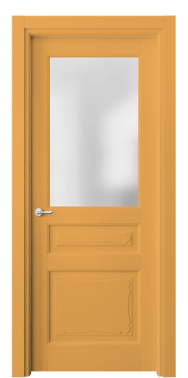 Дверь межкомнатная 6324 Пастельно-жёлтый RAL 1034. Цвет RAL Пастельно-жёлтый RAL 1034. Материал Гладкая эмаль. Коллекция Тоскана Элегантэ. Картинка.