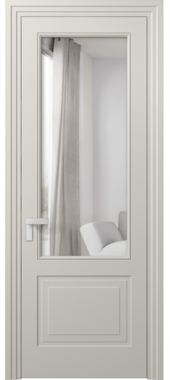 Межкомнатная дверь 8352 МОС Двустороннее зеркало. Цвет Матовый облачно-серый. Материал Гладкая эмаль. Коллекция Рокка. Фото. Дверь межкомнатная 8352 МОС Двустороннее зеркало. Цвет Матовый облачно-серый. Материал Гладкая эмаль. Коллекция Рокка. Картинка.