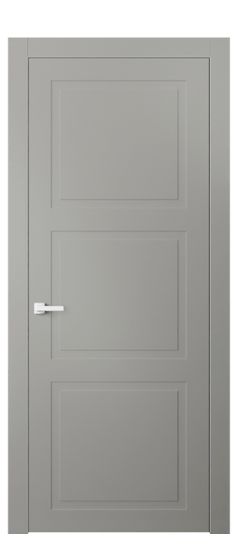 Дверь межкомнатная 8003 МНСР. Цвет Матовый нейтральный серый. Материал Гладкая эмаль. Коллекция Нео Классик. Картинка.