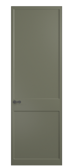 Дверь межкомнатная 7521 МОТ. Цвет Матовый оливковый тёмный. Материал Гладкая эмаль. Коллекция Софтформ. Картинка.