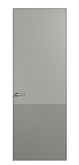 Дверь межкомнатная АКУ 8204 МНСР Матовый нейтральный серый. Цвет Матовый нейтральный серый. Материал Гладкая эмаль. Коллекция Вельвет. Картинка.