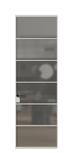 Межкомнатная дверь АЛПЛ040.04 АТСР Серый сатин триплекс. Цвет Алюминий тёплый серый. Материал Алюминий в эмали. Коллекция Формато. Фото. Дверь межкомнатная АЛПЛ040.04 АТСР Серый сатин триплекс. Цвет Алюминий тёплый серый. Материал Алюминий в эмали. Коллекция Формато. Картинка.