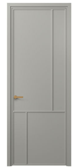 Дверь межкомнатная 8606 МНСР . Цвет Матовый нейтральный серый. Материал Гладкая эмаль. Коллекция Фрэйм. Картинка.