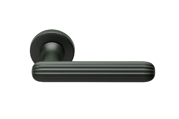 Ручки для дверей Ручка дверная Цеппелин. Цвет Зеленый. Коллекция Цеппелин. Картинка.