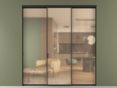 Перегородка Формато внутри проёма 3 створки