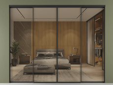 Перегородка Formato внутри проёма 4 створки