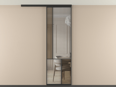 Перегородка Mosaic вдоль стены на потолок 1 створка