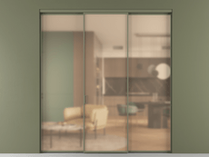 Перегородка Формато внутри проёма 3 створки