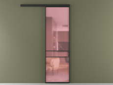 Перегородка Формато вдоль стены 1 створка