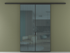 Перегородка Формато вдоль стены 2 створки