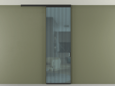 Перегородка Формато вдоль стены на потолок 1 створка