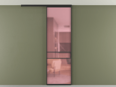 Перегородка Формато вдоль стены на потолок 1 створка