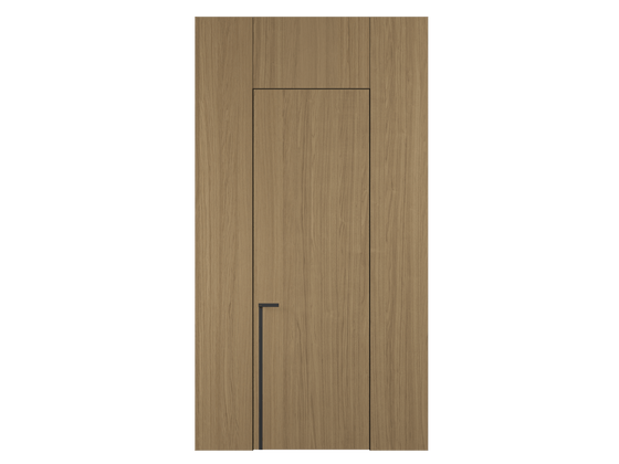 Панели для отделки стен Стеновая панель в древесной отделке Дуб миндальный матовый рифт. Цвет Дуб миндальный матовый рифт. Материал Радиальный шпон НатурВуд. Коллекция Древесные отделки. Картинка.